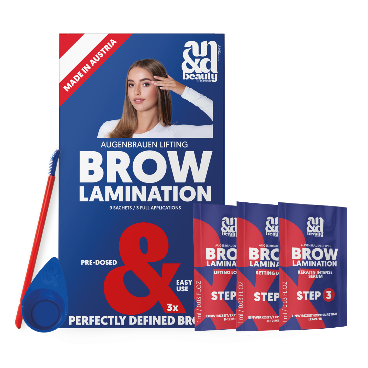 Brow Lamination Kit - perfekt definierte Brows - ganz ohne Salon | A.N.D. Beauty
